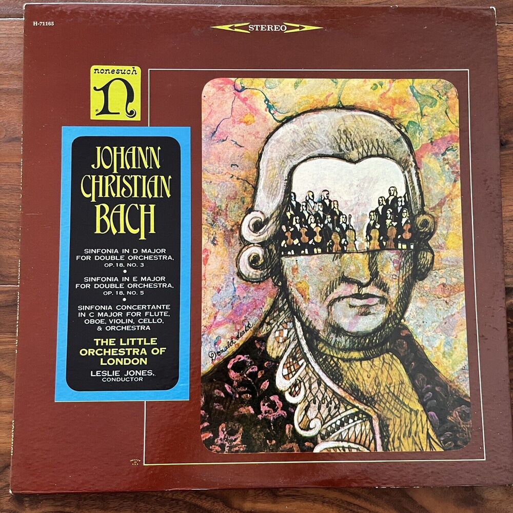 Johann Christian Bach Sinfonias The Little Orchestra Of London LP Nonesuch 71165